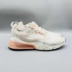 Nike Shoes Womens 11 White Pink Air Max 270 React Running Athletic Sneakers